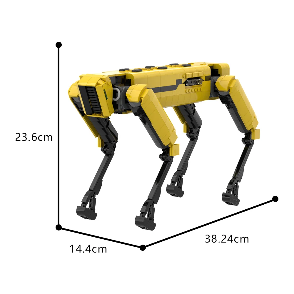 MOC-184652 Boston Dynamics Spot Robot Model Bricks Robot Action Figures Building Blocks Decoration Assembly Toy Kid Gift ﻿