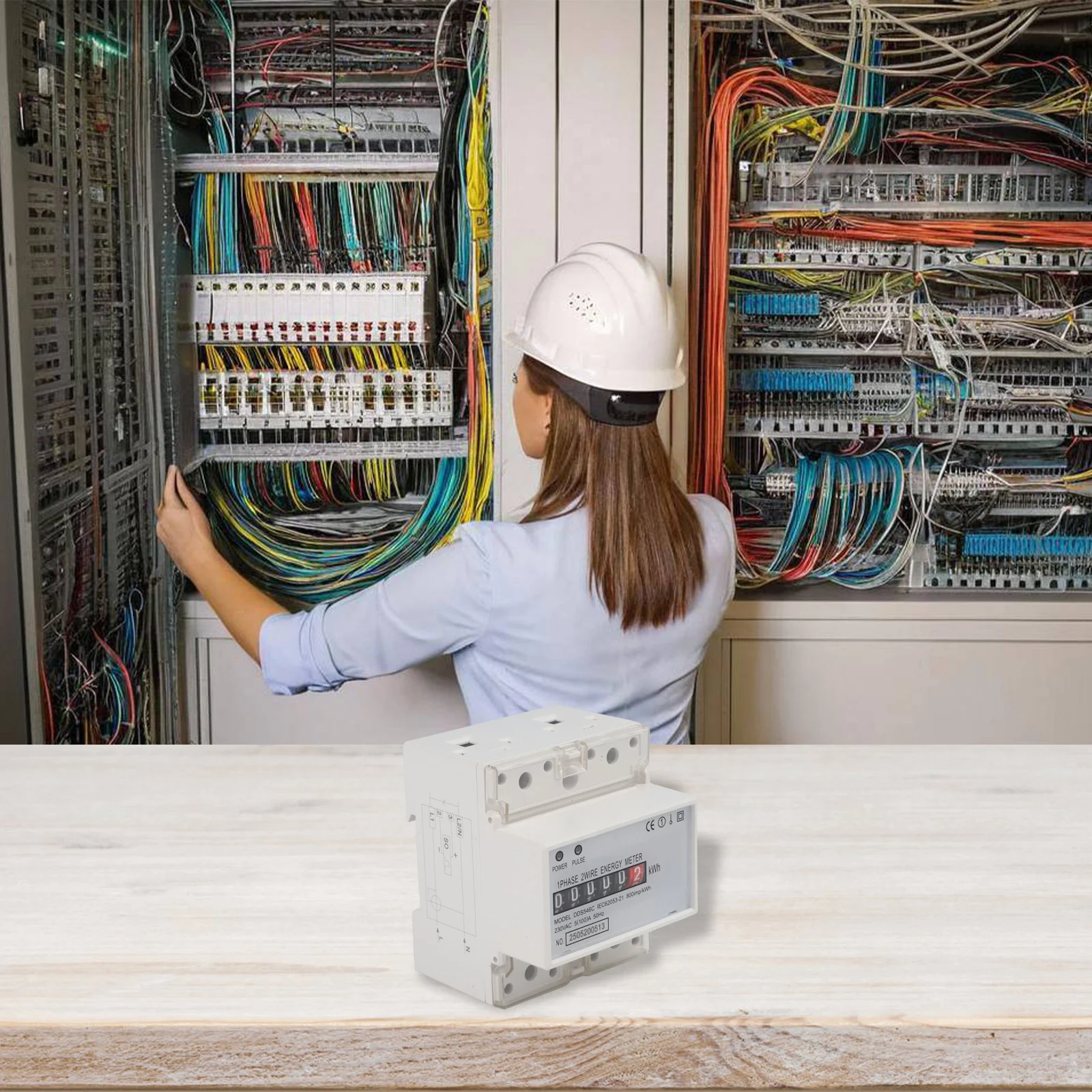 Optical Coupling Isolation DIN Rail Meter Optical Coupling Isolation Energy Meter Amperemeter 5A Rated Current