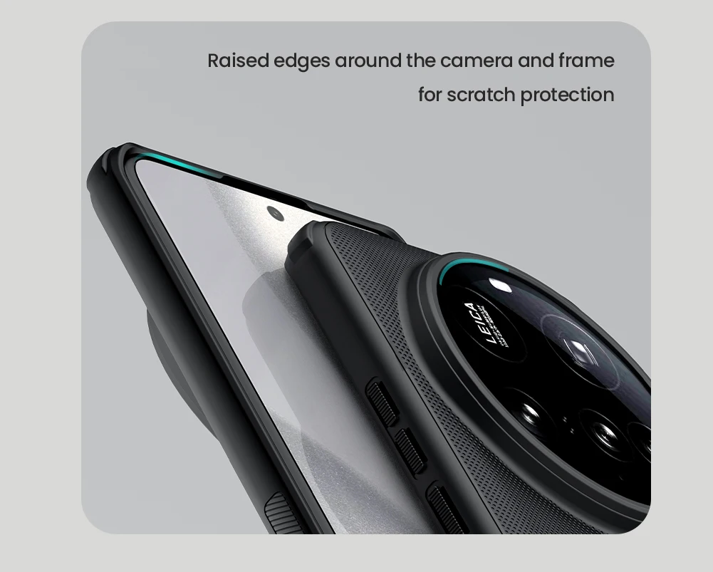Etui Nillkin dla Xiaomi Mi 15 Ultra 5G Super Frosted Pro z miękką ramką TPU i twardą matową tylną obudową PC 360 — zdjęcie produktu 5