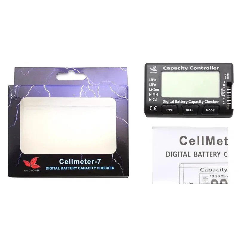 CellMeter7 Digital Battery Tester Supports Nickel-metal Hydride Nickel-cadmium and 27S Lithium Batteries for Drone Accessories