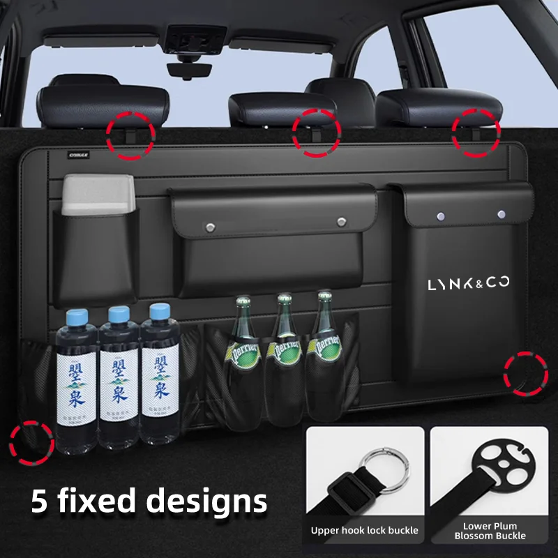 Car Rear Seat Back Storage Bag - Car Trunk Organizer Foldable Storage Box 评论和价格