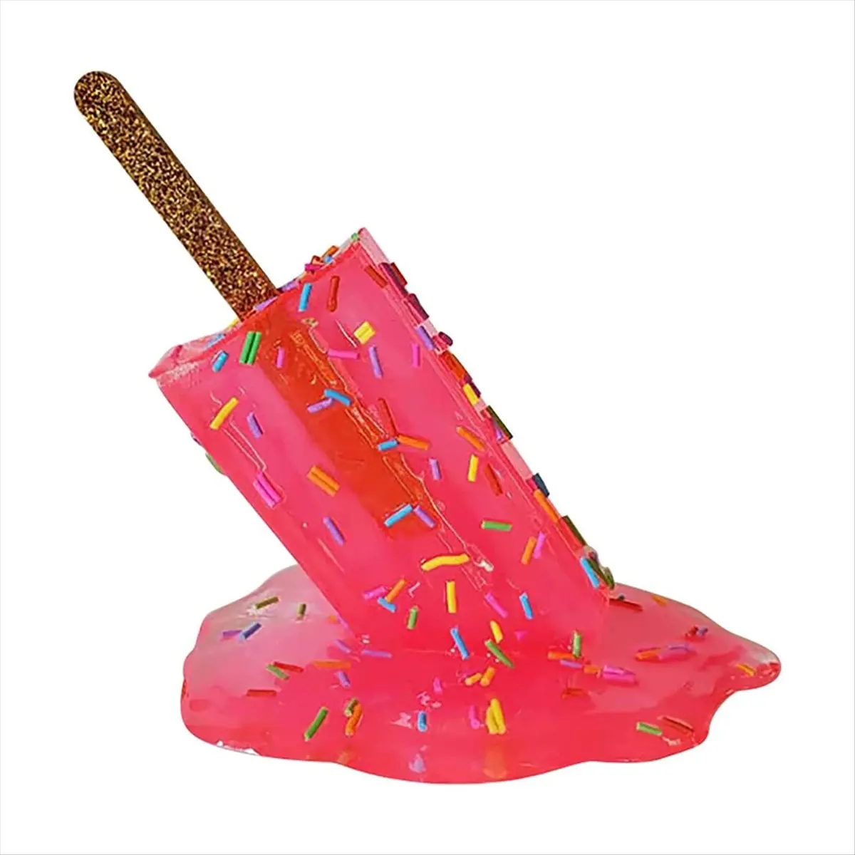 A20I Melting Sculpture, Melting Ice Cream Resin Ornaments, Summer Cool Lollipop Crafts, Summer Beach Cool,B - view 2