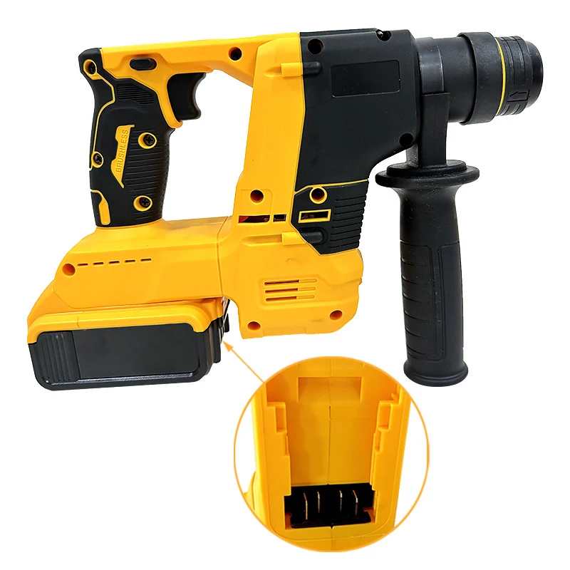 AcePower-Broca de Impacto de Martelo Elétrico Recarregável, Multi-Propósito, Bateria Dewalt, Multi-Função, 3 em 1, 20V