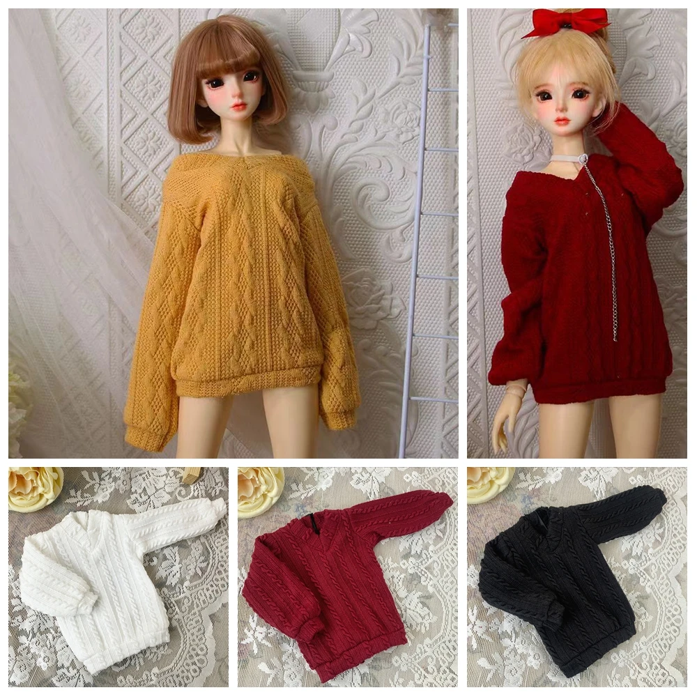Doll Accessories 1/6 1/4 1/3   SD10 Girl Woman  MSD BJD Doll  Clothes sweater JWMM01