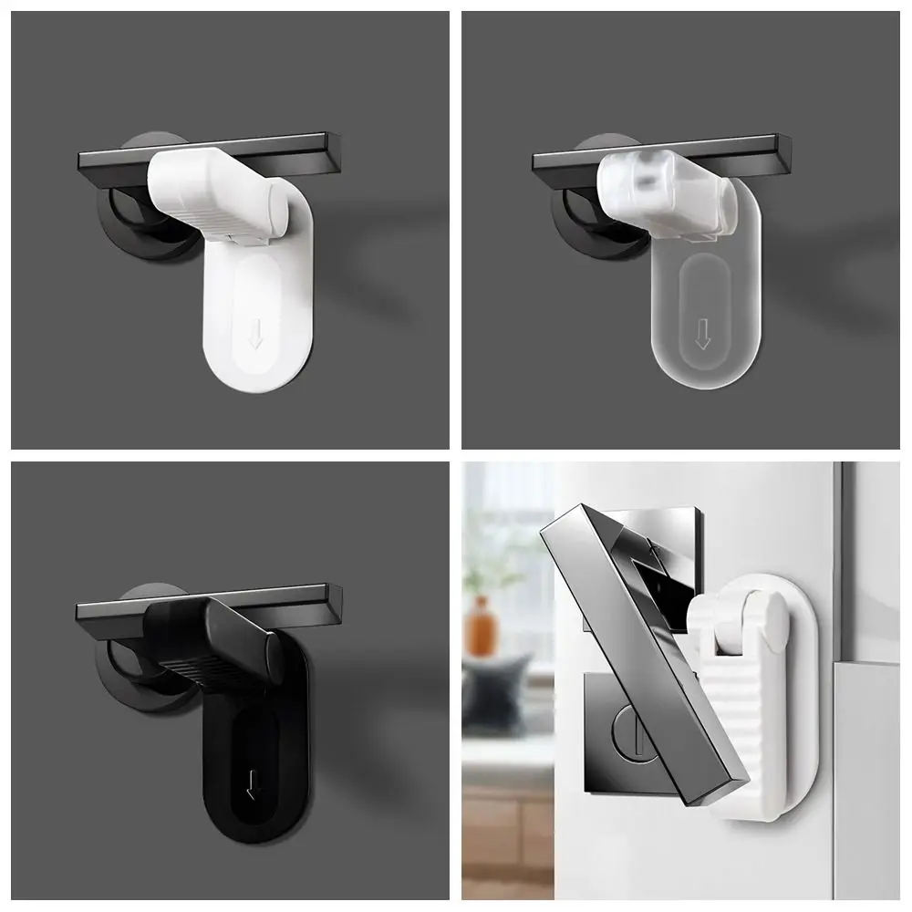 Protection Equipment Baby Safety Locks Self Adhesive No Hole Children Security Protector Multipurpose Plastic Door Handle Locks