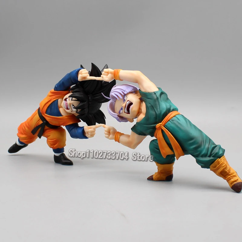 10cm Dragon Ball Figures Gotenks Trunks Combined Body Action Figures PVC Anime Collection Model Toys Birthday Ornamen Gifts