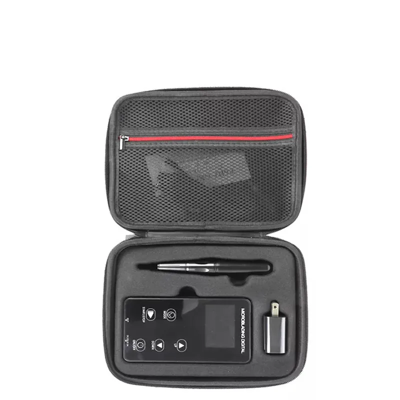 Appareil intelligent électrique Portable carré noir spécialisé, batterie PMU, Machine de maquillage Permanent, Kit de stylos avec 2 aiguilles de tatouage