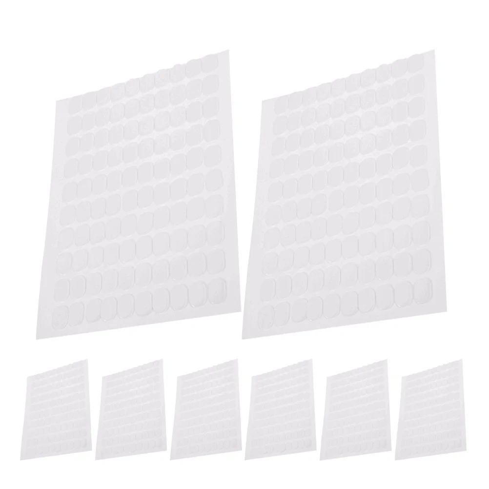 800 قطعة نقاط لاصقة مزدوجة الجوانب واضحة قابلة للإزالة لمعارض المتحف ديكور المنزل جدار الزجاج الخشب تصاعد الشريط الحرفية لتقوم بها بنفسك نانو #3