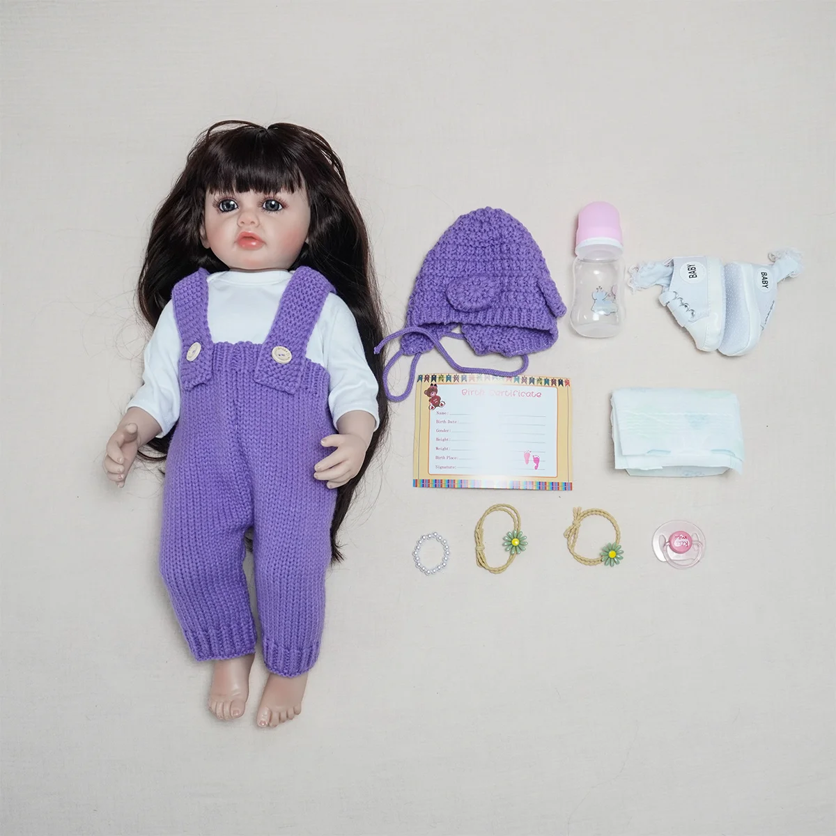 JOYORA 실물 같은 다시 태어난 인형 현실적인 전체 실리콘 아기 비비 비닐 50CM 신생아 소녀 인형 공주 유아 장난감 선물