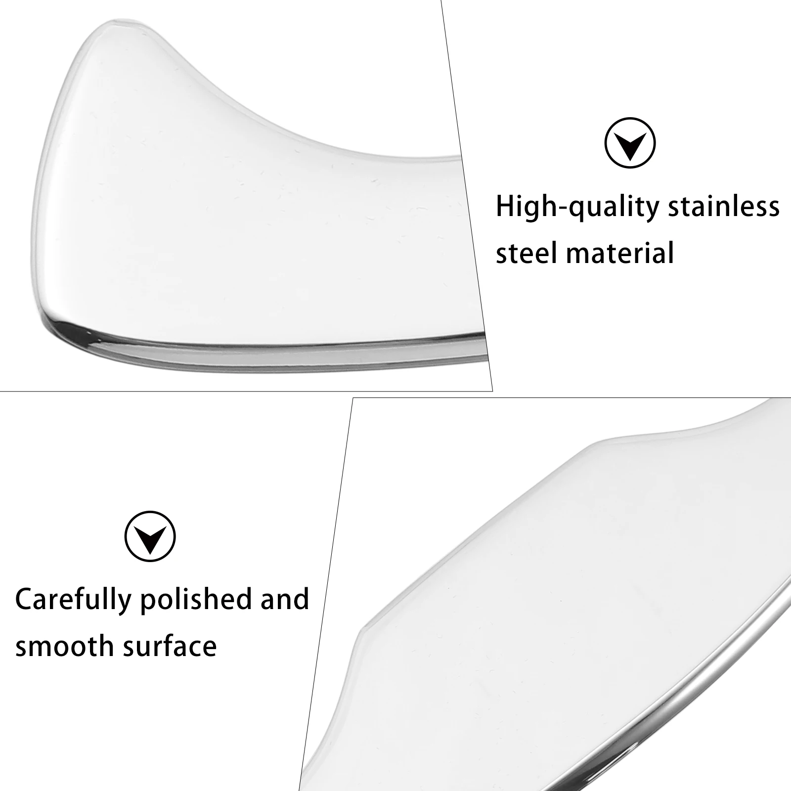 

Stainless Steel Massage Scraper Tool Body Face Neck Shoulder Legs Arms Physical Therapy Muscle Relief Massaging Plate For Home