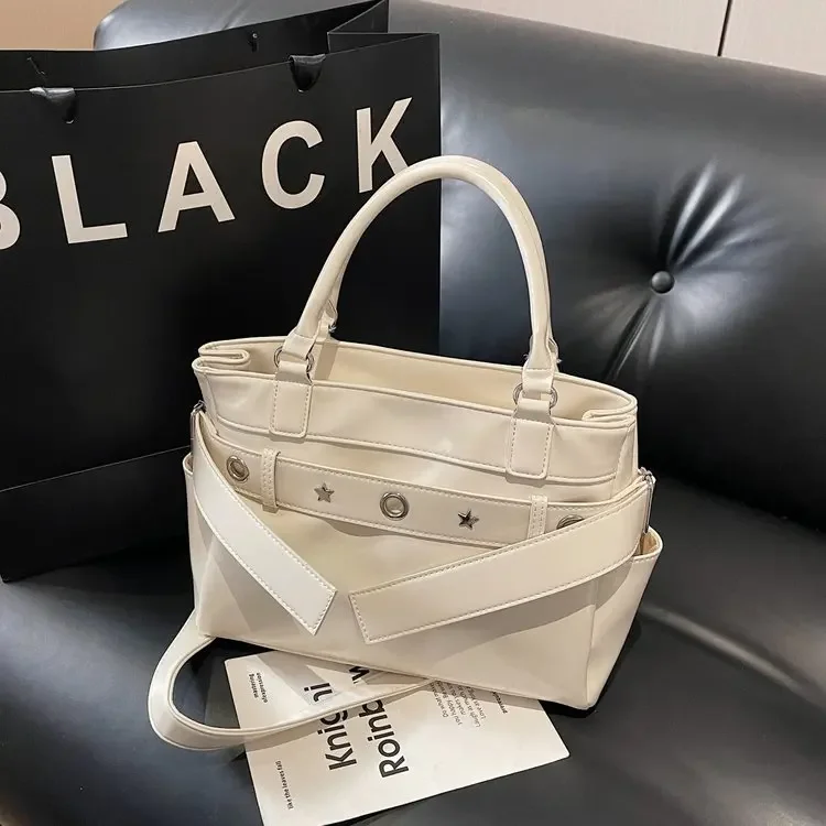 

Элегантная однотонная сумка-багет в стиле Sweet Girl, женская, новинка 2026 года, простая и универсальная сумка-тоут на плечо