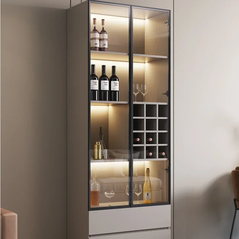 

Display Glass Wine Cabinets Living Room Home Restaurant Wooden Luxury Simplicity Meuble Vin Bar Wine Cabinets Furniture QF50JG