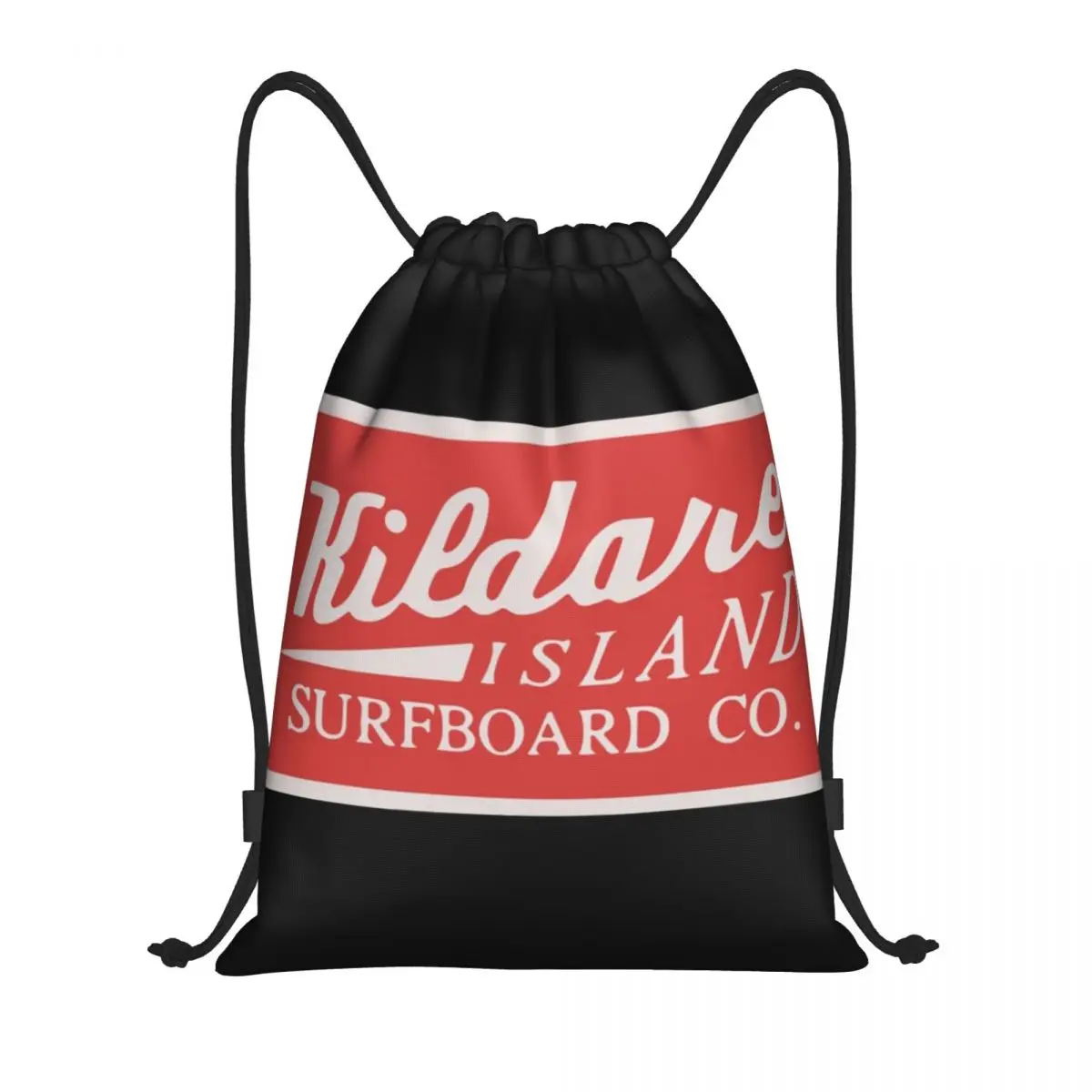 

Kildare Island Surf Multi-function Portable Drawstring Bags Sports Bag Book Bag For Travelling