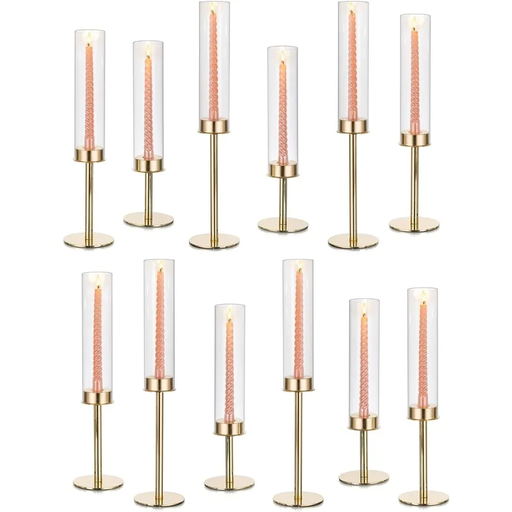 

Centerpiece Candle Holder Hurricane Candle Holder for Conical Bulk 12 Candle Holder Holders Home Decoration Candles Decor