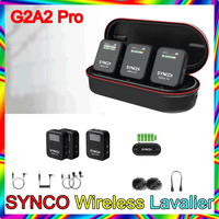 SYNCO G2 A2 G2A2 Pro 2.4G Wireless Lavalier Microphone for Smartphone Camera Video Studio Streaming YouTube vs Rode GO II Mic