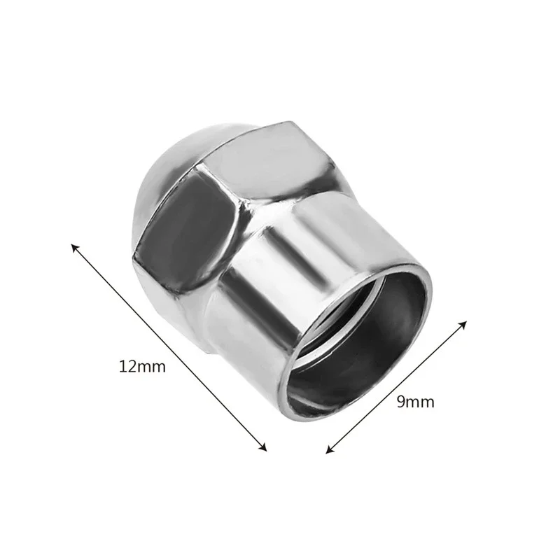 30/20/10pcs Tire Valve Caps for Cars Motorcycles Bike Valve Cap Round Head Chrome Plating Material Plastic Dust Proof Covers