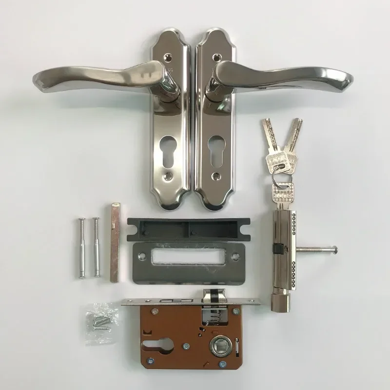 

Stainless Steel Indoor Bathroom Lock, Wooden Door Lock, Bedroom, Bathroom, Toilet, Kitchen Door Lock, Small 50 Silent