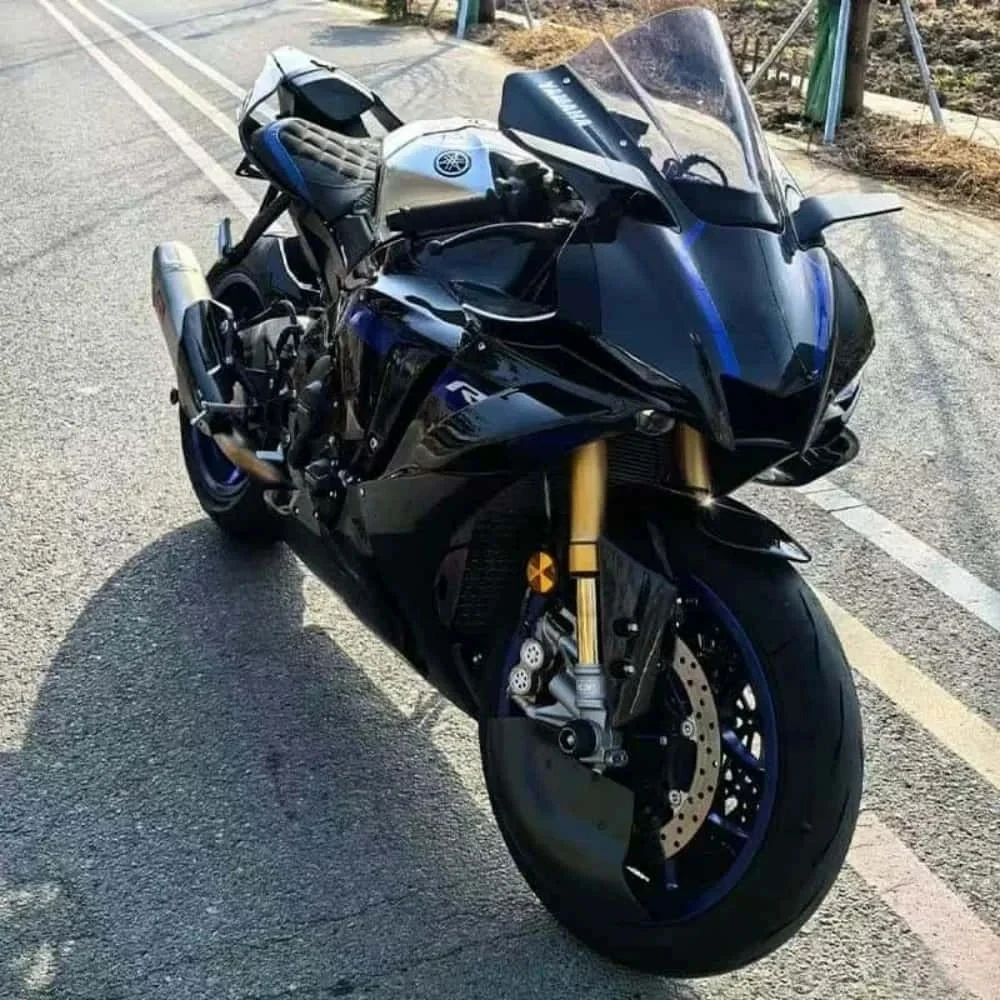 For YAMAHA YZF-R1 R1 / YZF-R1M R1M 3K 100% Carbon Fiber Motorcycle Wheel Cover Brake Disc Protector Cover Radiator