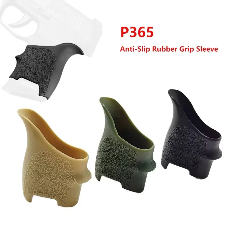 

Tactical hunting Hogue HANDALL Beavertail Anti-Slip Rubber cover protect Grip Sleeve For Sig Sauer P365