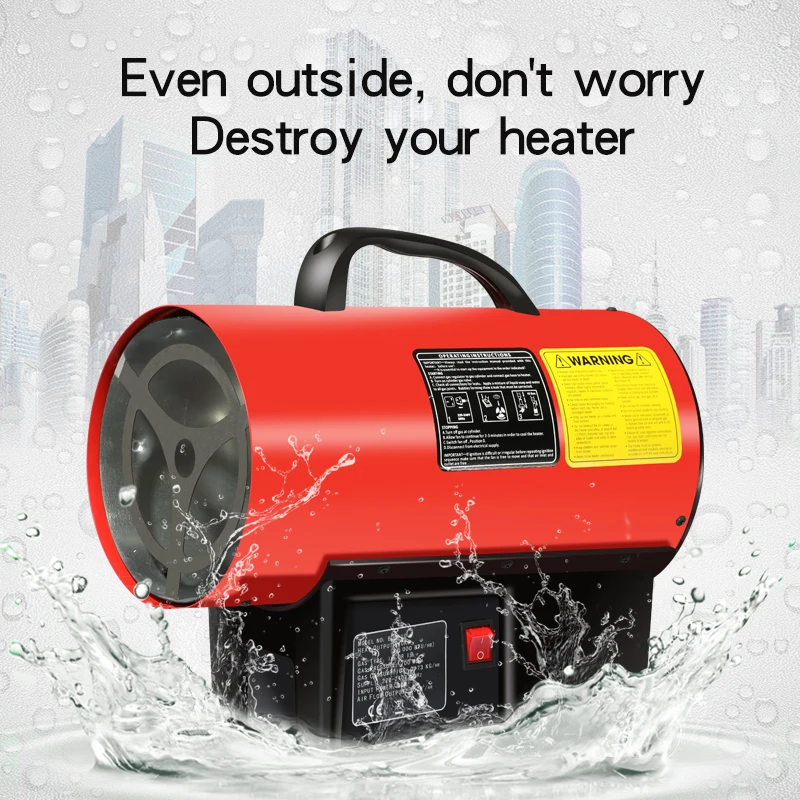 Calentadores de aire caliente de 15kw Calentador de gas para casa de aves de corral para pollitos