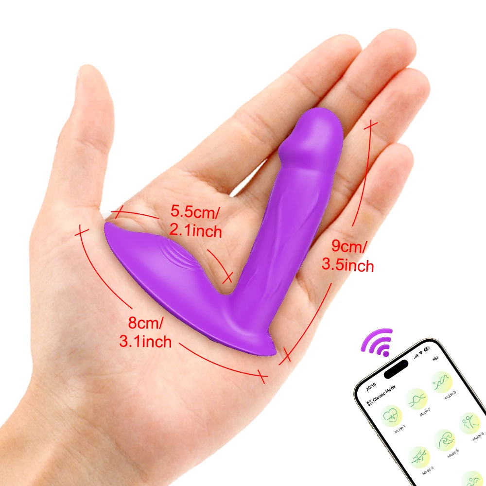 Mini Wearable G Spot Dildo Vibrators Adult Sex Toys for Women APP Bluetooth Panty Vibrator Clitoris Stimulator Sex Machine ﻿18+