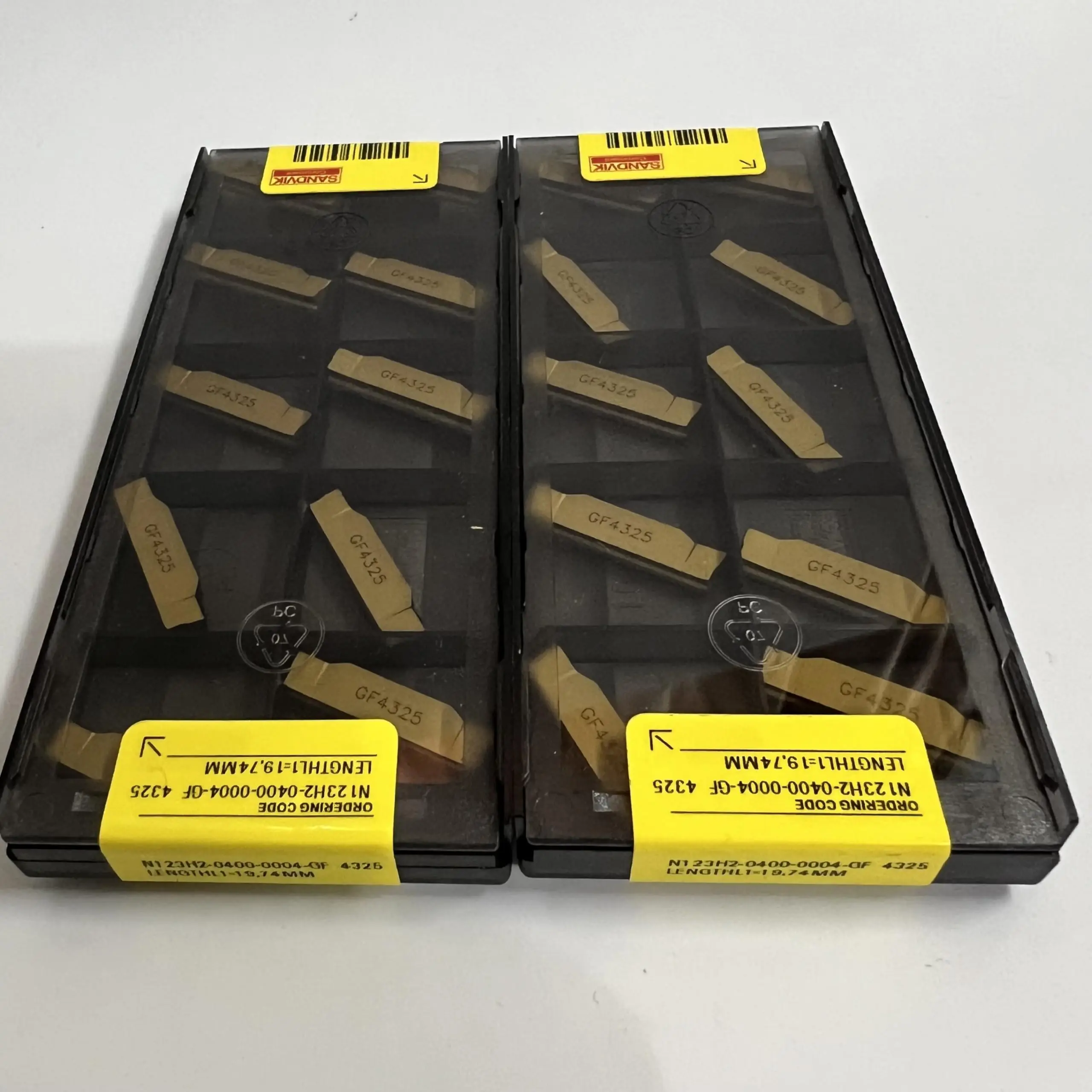 Original blade N123H2-0400-0004-GF 4325  /Carbide CNC Blade 10 Pieces