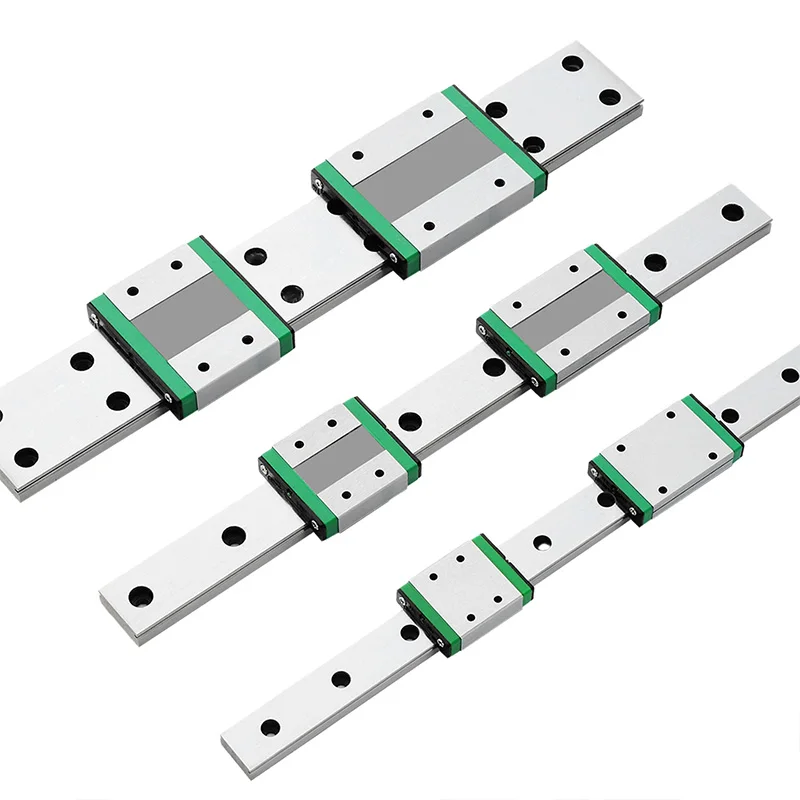 1PC Rail 2PCS MGW7/9/12/15 C/H Miniature Linear Guide Bearing Block 100-1600mm 3D Printer CNC Router High Precision Parts DIY