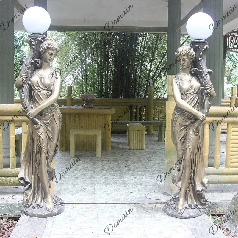 QA European Outdoor  Figurine Porch  Decoration Courtyard Sculpture Wedding Home Ornament