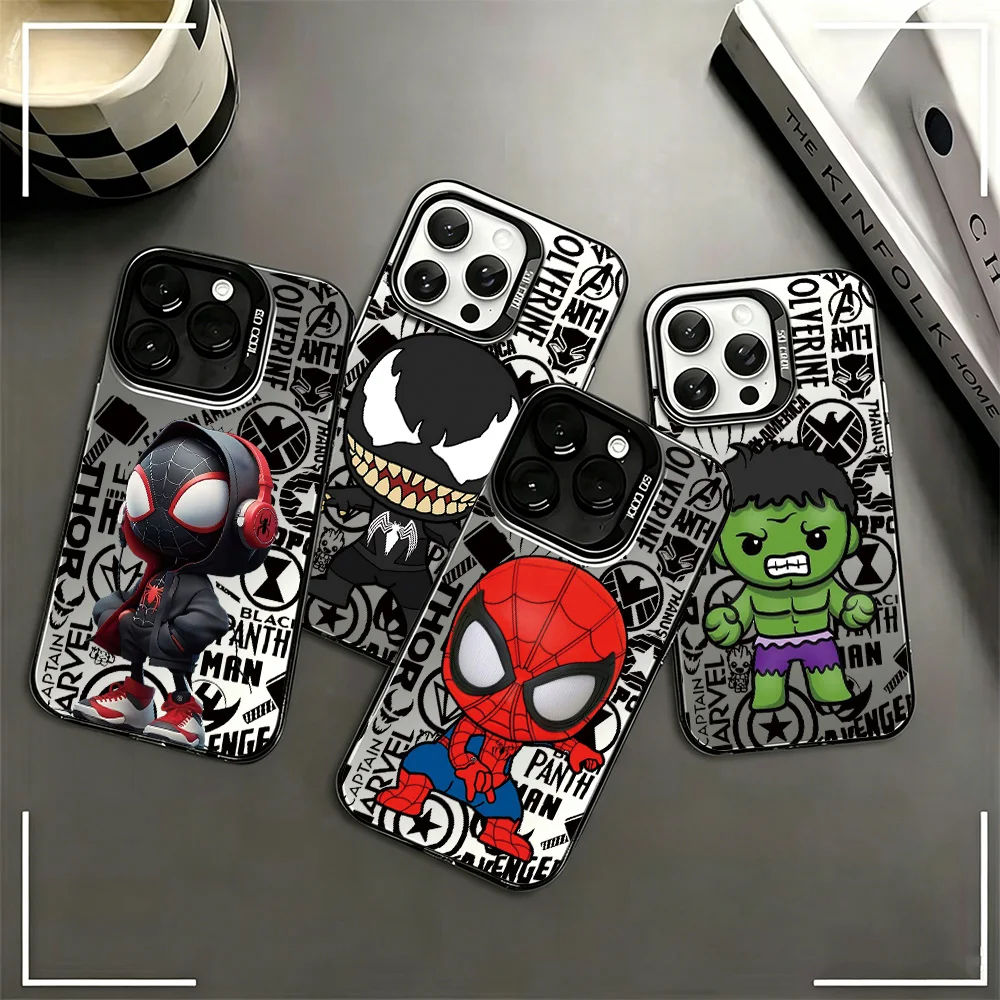 Lovely Spiders Mans Venoms Phone Case for Samsung Galaxy A37 A57 A17 A07 A16 A06 A35 A15 A56 A54 A36 A34 A24 A26 4G 5G Cover
