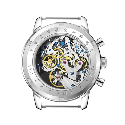 Imagen 2 del producto TOPHILL clásico aviador 40mm cronógrafo 1963 reloj de pulsera mecánico movimiento de gaviota ST1901 reloj para hombres cristal de zafiro deporte