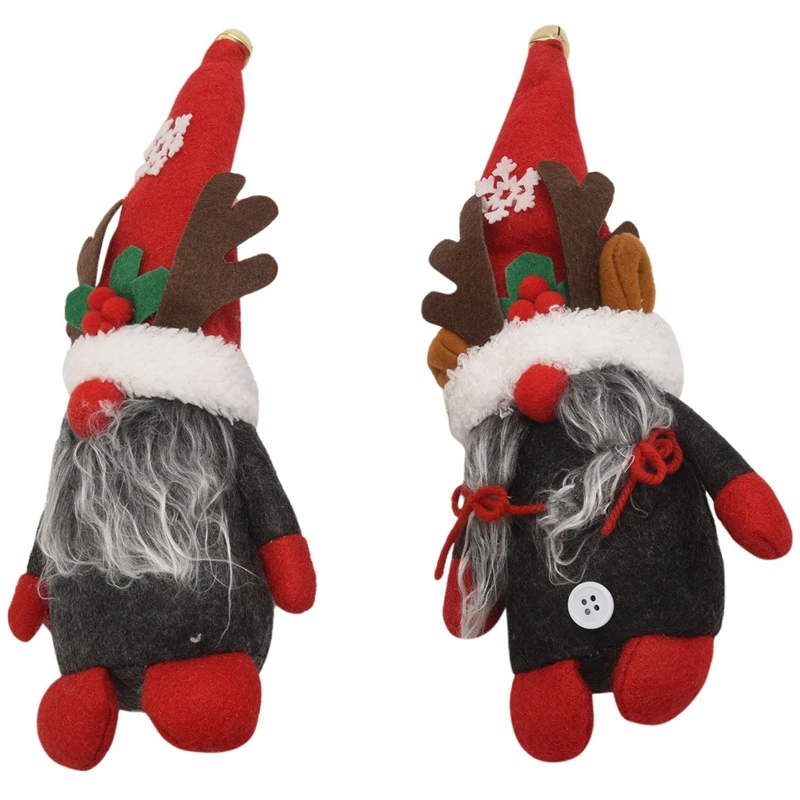 

New Year Gnomes Christmas Decor Creative Antlers Dwarf Ornaments Swedish Gnome Christmas Faceless Forest Old Man Doll