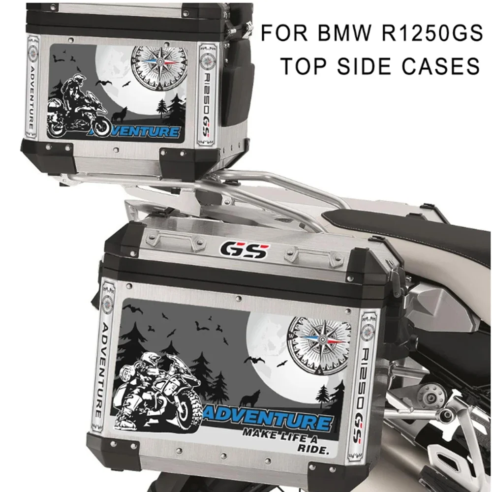 Для BMW R1250GS R1250 R 1250 GS GSA HP Наклейки на багажник Наклейка Верхние чехлы Корзины для багажа Алюминиевые приключения 2018 2019 2020 2021