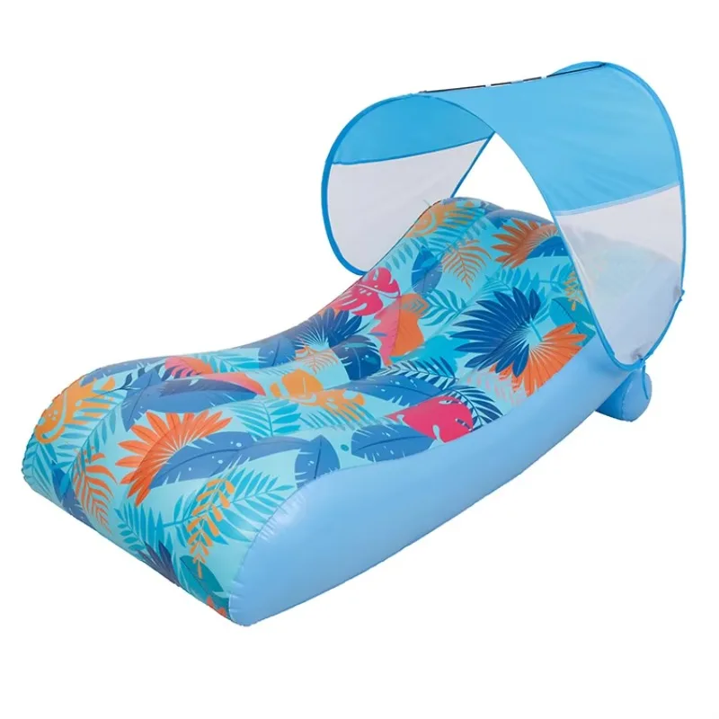 

Heavy Duty Inflatable PVC Luxury Floating Pool with Canopy
