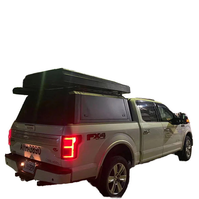 

Ford F150 2016+ Ranger Pickup Truck Canopy Waterproof and Locking Hardtop Tonneau Cover for Vehicle Protection