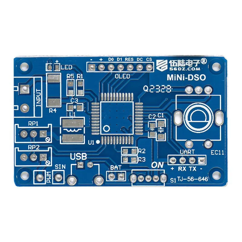 Mini DOS LCD oscilloscope kit STC8K8A single chip microcomputer electronic welding training production parts