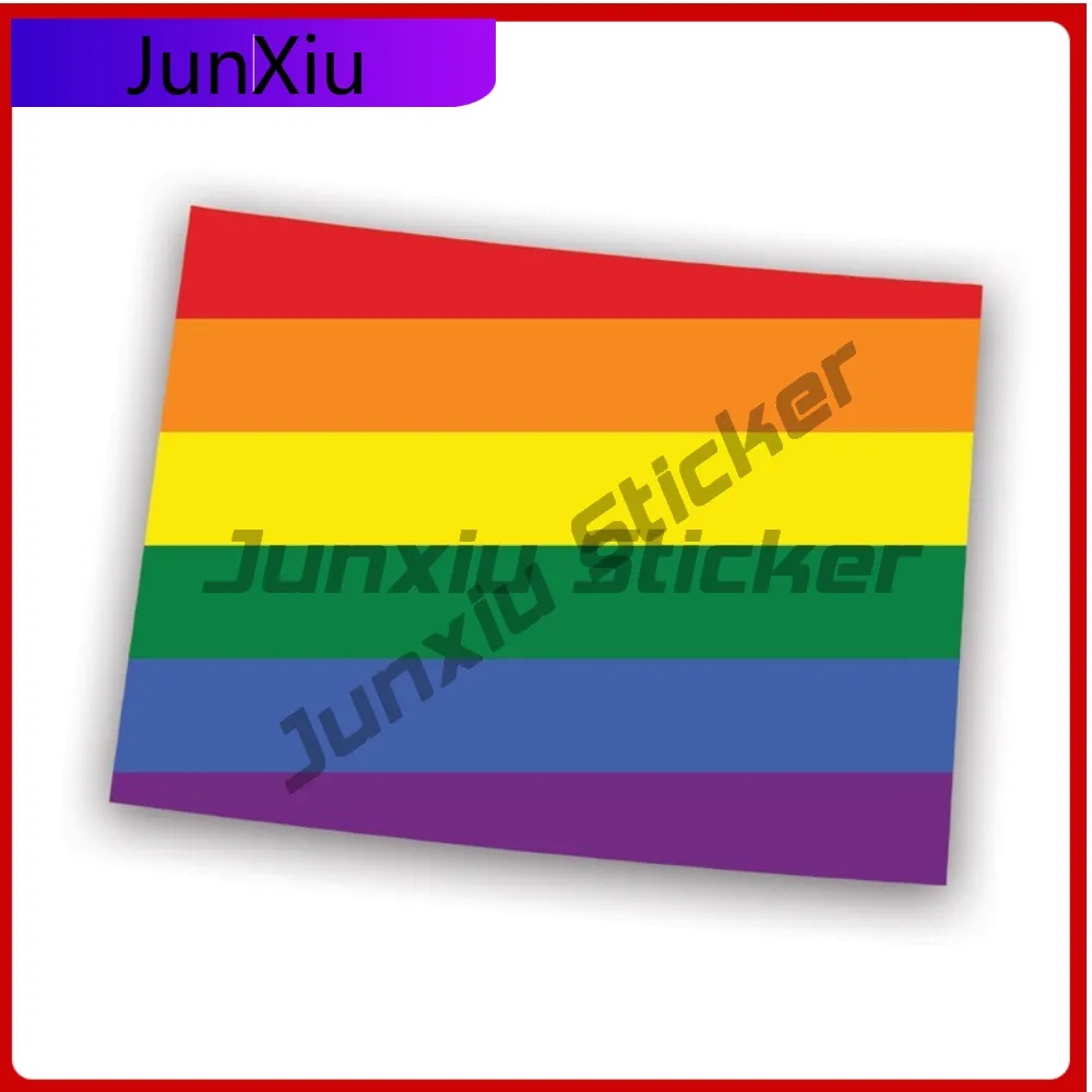 

Colorado State Shaped Gay Pride Rainbow Flag Sticker Creative Decals Lgbt Lgbtq Lgbtqia Community Co State Flag Patriotic Car