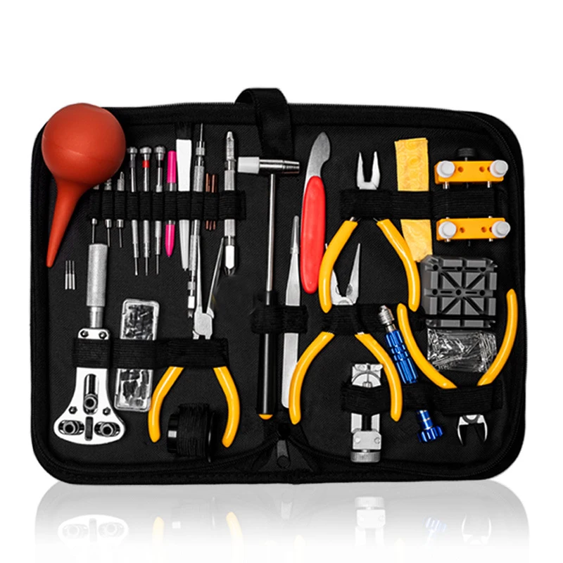 Watch Repair Tools Kit Clock Watchmaker Link Pin Dissolving Housing Open Remover Battery Replacement Ruler Set