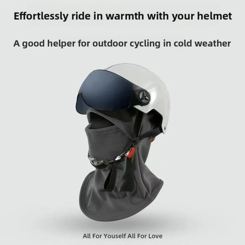 Winter Cycling Balaclava Windproof Cold Proof Face Mask Anti Fog Goggles Motorcycle Skiing Outdoor Thermal Thickened Neck Warmer