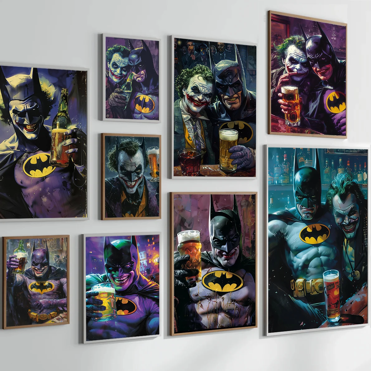 

J-Joker Self-adhesive Poster Movie Wallpaper Figures HD Family Photos Home Decoration Painting Batman Wall Art BedRoom Kid Gift