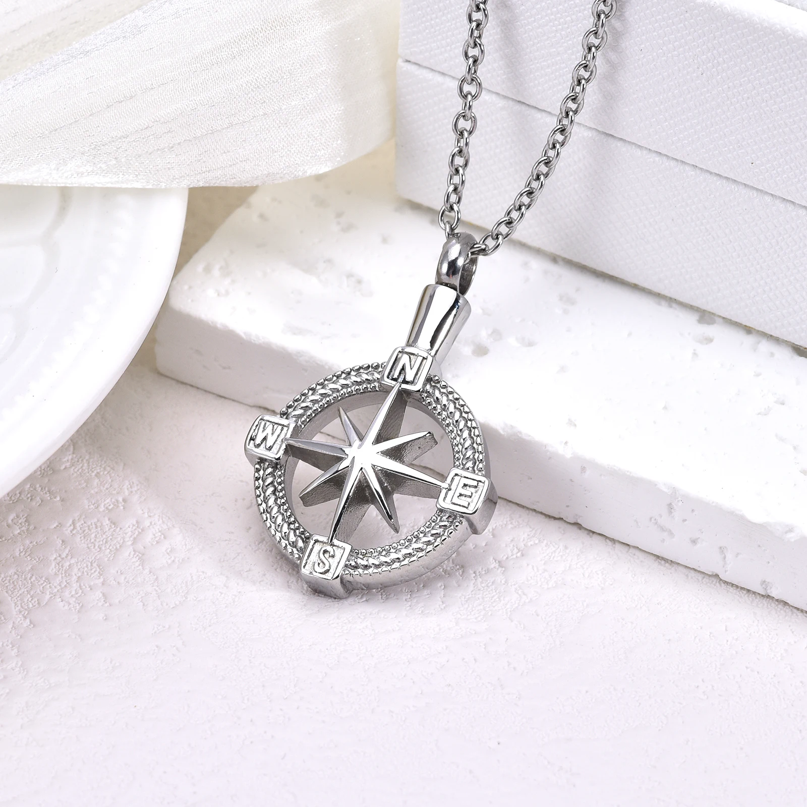 Cremation Jewelry for Ashes for Human Keepsake Stainless Steel Memorial Pendant Cremation Urn Necklace for Human Ashes