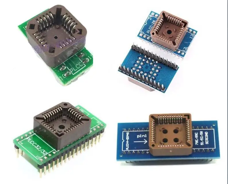 1PCS Integrated Circuit Adapter  PLCC44 To DIP40 IC SOCKET PLCC32 To DIP32 PLCC28 To Dip24 PLCC20 DIP20 TEST PCB Circuit Board