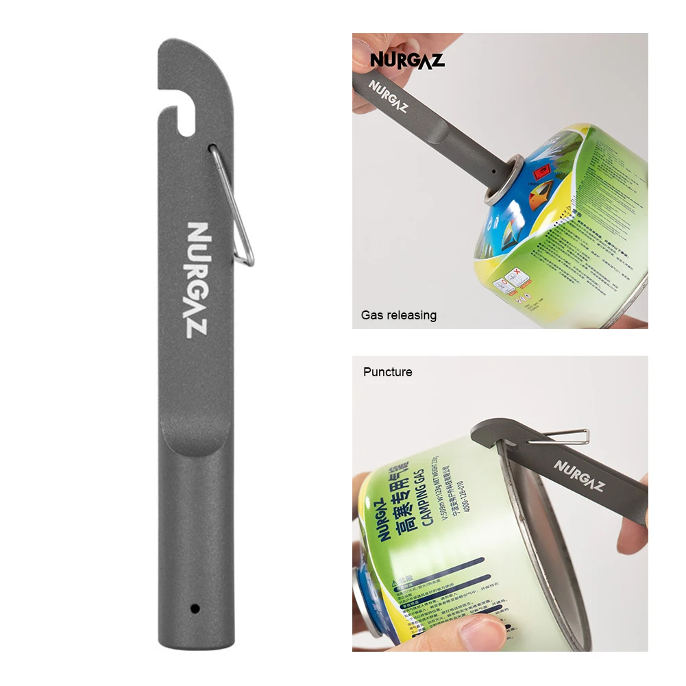 

2-In-1 Camping Canister Hole Punch for Empty Canister Recycling Release Residual Gas