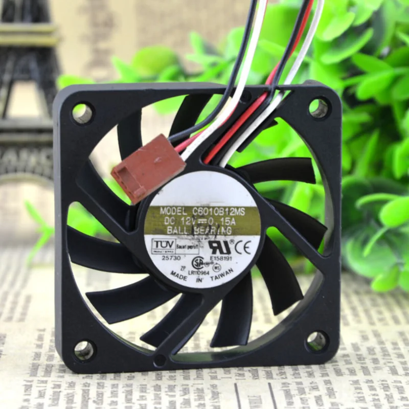 d 1PCS For AVC F6010B12MS | DC12V 0.15A Industrial Cooling Fan 60×60×10mm 6CM