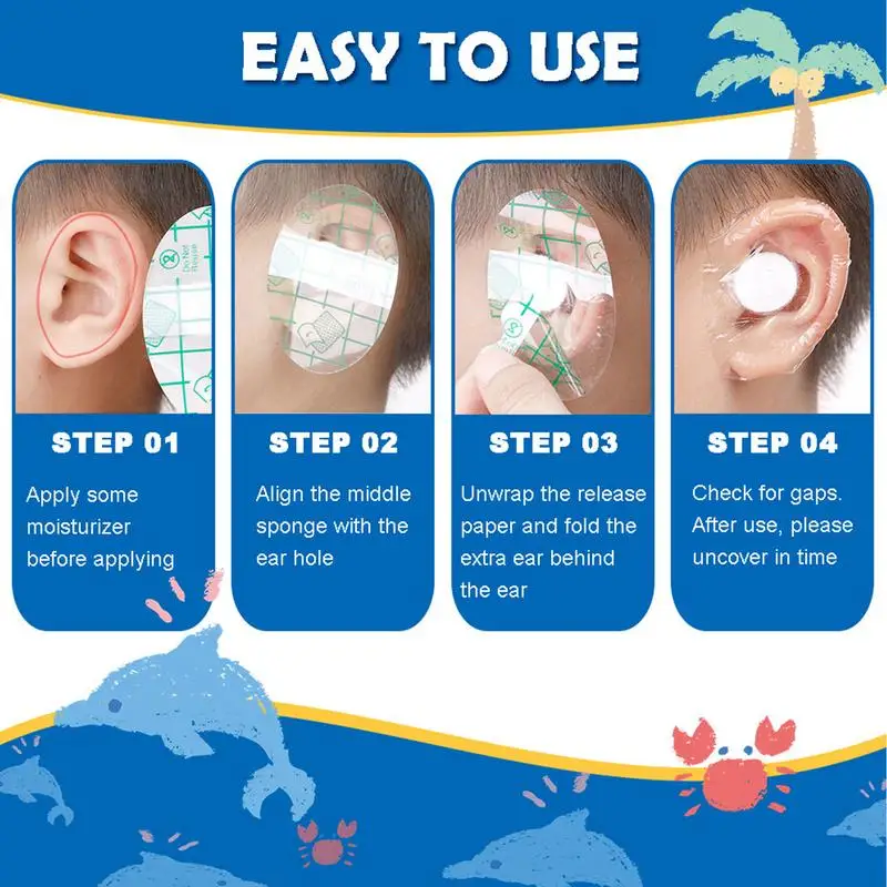 Ear Covers For Shower With Ear Plugs Ear Water Protection Ear Shower Caps Kids Ear Plugs Earring Covers For Sports Waterproof