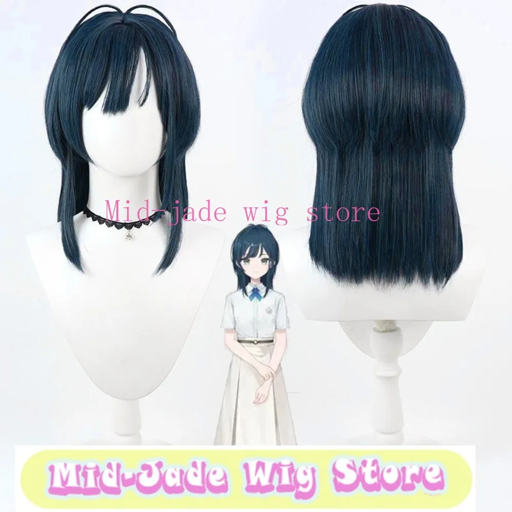 Shirasa Ayane Virtual Idol Wig Character Inspired Hair Look Lightweight Synthetic Fiber for Live Stage Costume