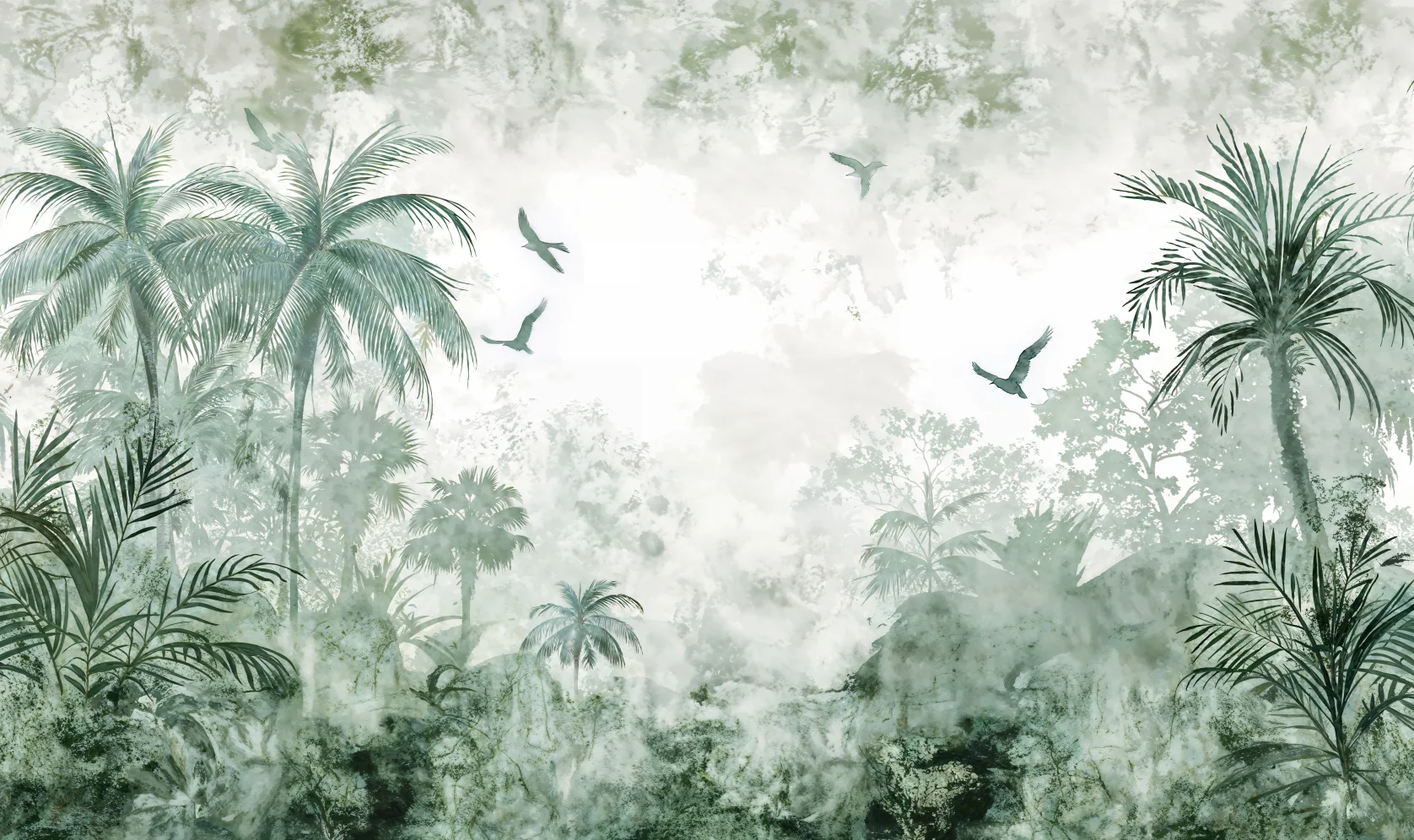 

Обои по индивидуальному заказу HD тропический лес, фреска с растениями, украшение дома, бананы, пальмовые листья, животное, 3d обои, живопись