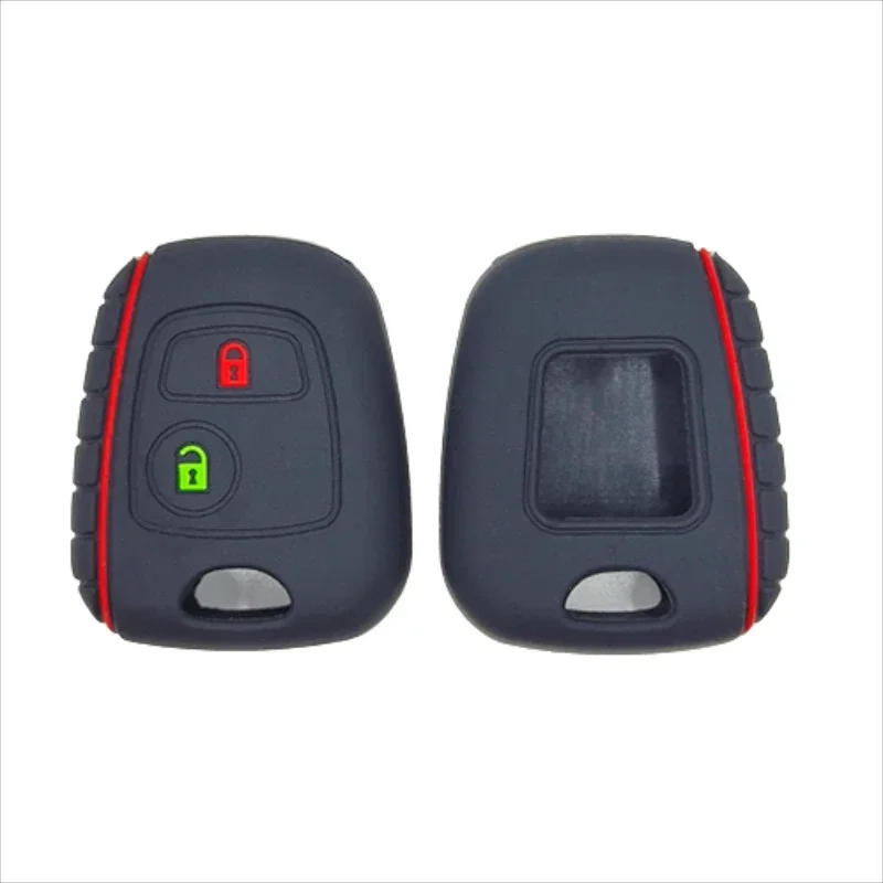 Portachiavi auto in Silicone per Peugeot 207 206 107 307 406 per Citroen C3 C2 C1 Berlingo Xsara Picasso Cover Shell Fob accessori