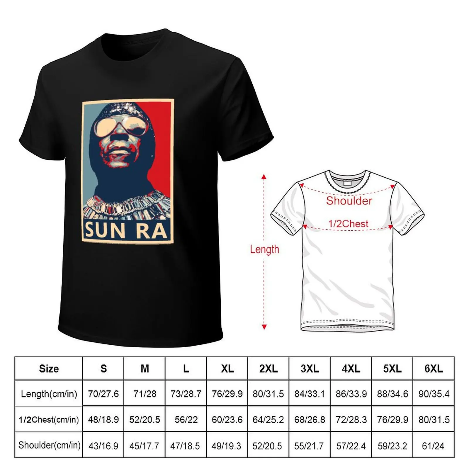Sun RA (Arkestra) Hope Poster - Gr??ten Musiker der Jazz Geschichte T-Shirt Work Daily Short Sleeve Top