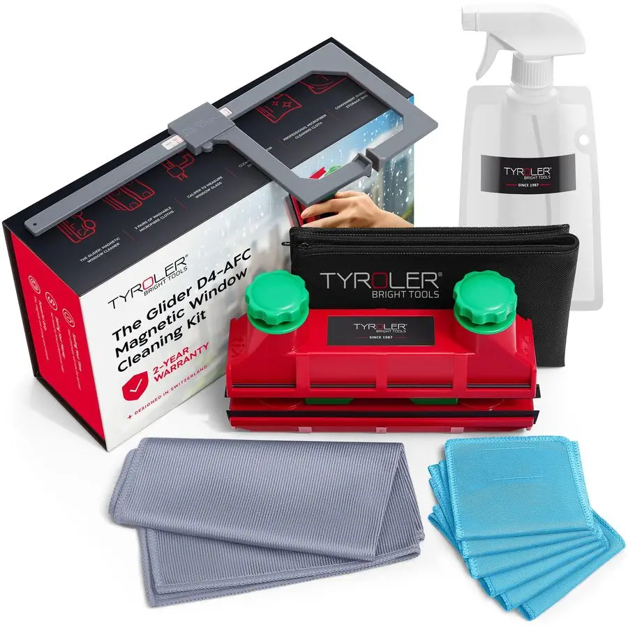 أداة تنظيف النوافذ المغناطيسية أداة تنظيف النوافذ الشراعية D4 تناسب Windows 0.11.6 مجموعة تنظيف النوافذ AllinOne السميكة المغناطيسية