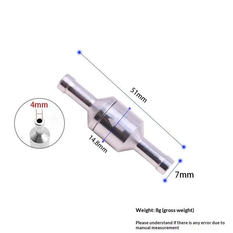 Inline Aluminum Non-return Valve Quick Insert Check Valve Replacement Parts for Small Air Pump Plumbing Repair Work